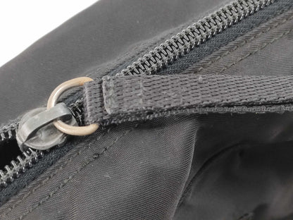 PRADA Nylon Triangle Logo Plate Tessie Handbag
