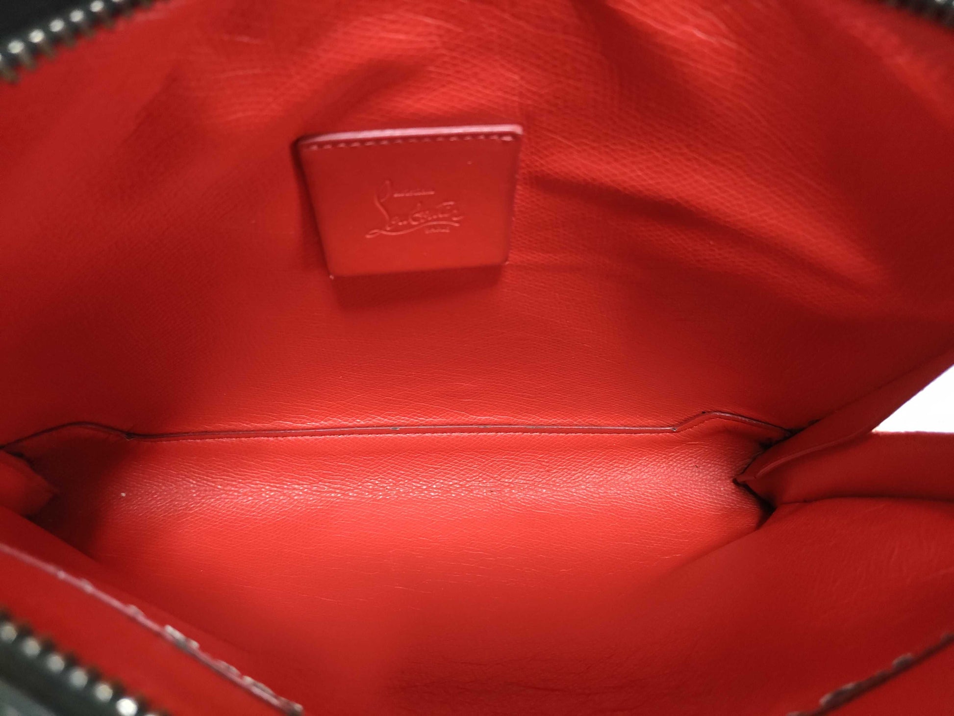 Christian Louboutin Leather and Stud Shoulder Bag, Torn Shoulder Bag