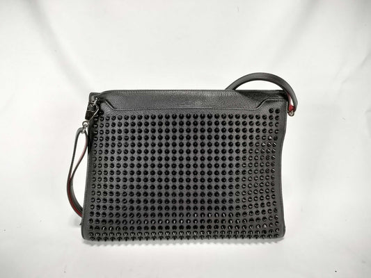 Christian Louboutin Leather and Stud Shoulder Bag, Torn Shoulder Bag