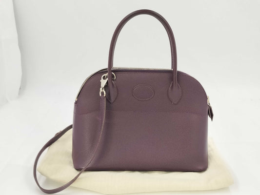 HERMES Bolide 27 Epson Cassis Shoulder Bag