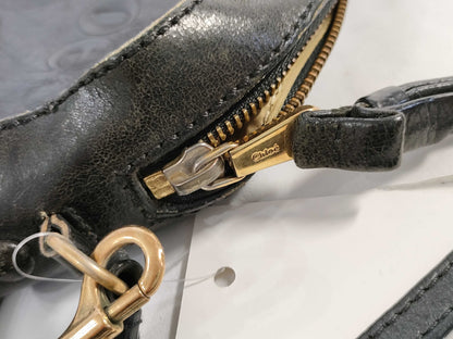 Chloe logo leather shoulder bag