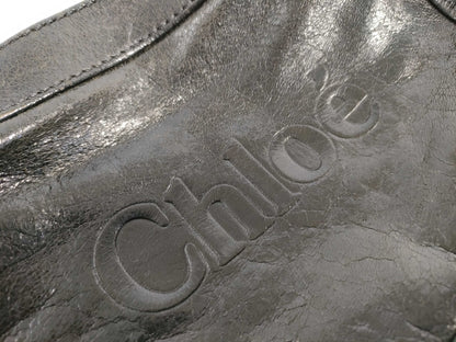 Chloe logo leather shoulder bag