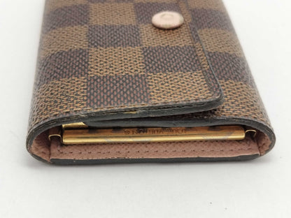 LOUIS VUITTON RFID Unverifiable CT2147 Damier N41624 Rose Myrtle 6-Ring Key Case/Key Holder
