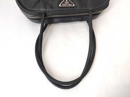 PRADA Nylon Handbag Triangle Plate Handbag