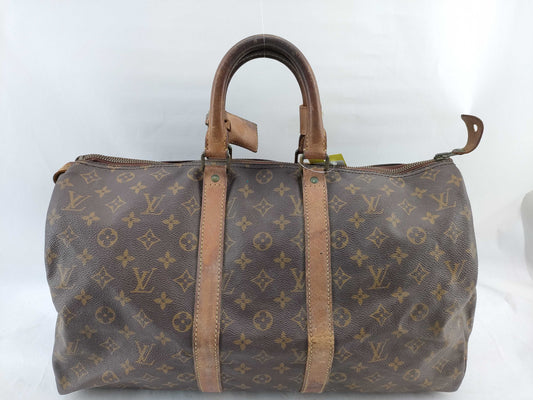 LOUIS VUITTON Unidentified Monogram M41428 Keepall 45 Boston Bag