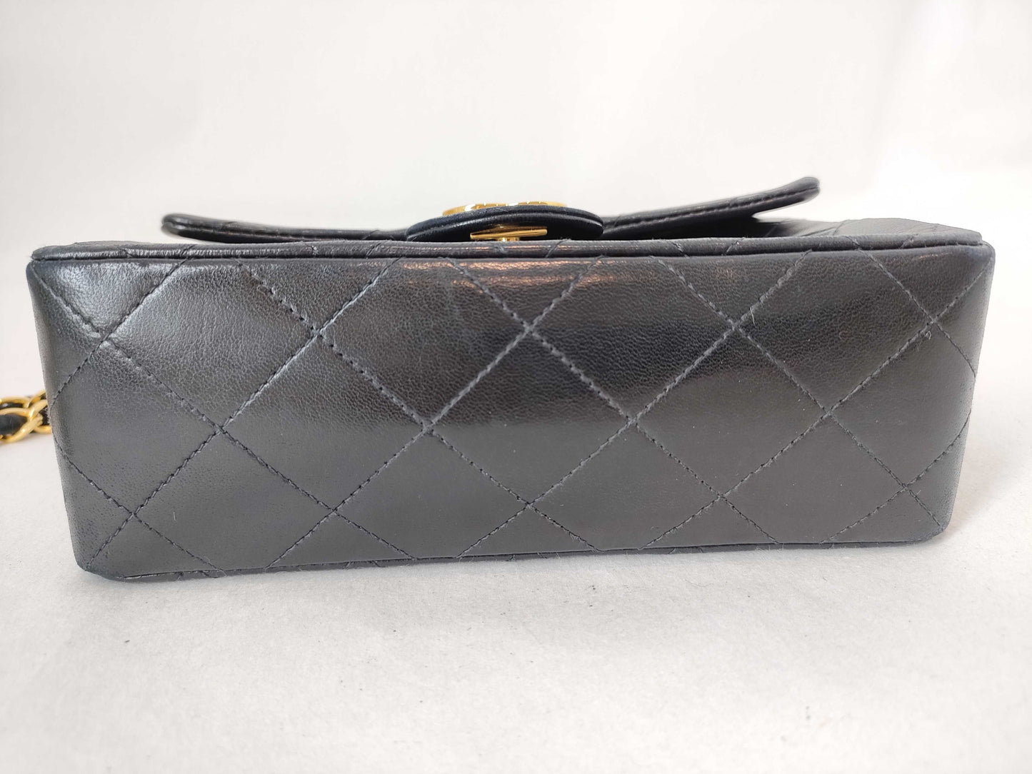 CHANEL [Card Sticker Included] No. 2 Lambskin Minimato Chain Single Flap Shoulder Bag