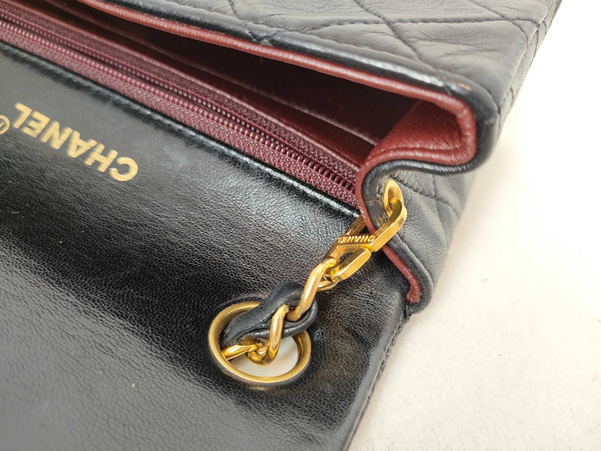 CHANEL [Card Sticker Included] No. 2 Lambskin Minimato Chain Single Flap Shoulder Bag