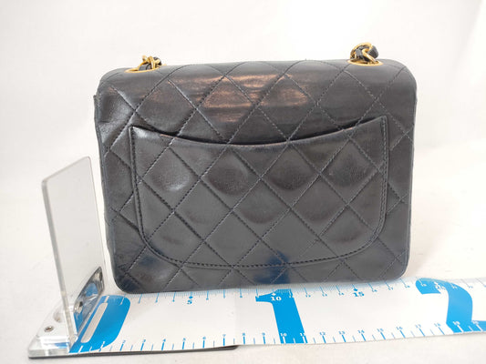 CHANEL [Card Sticker Included] No. 2 Lambskin Minimato Chain Single Flap Shoulder Bag
