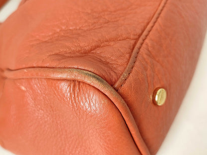 Tory Burch Logo Leather 2-Way Bag Handbag