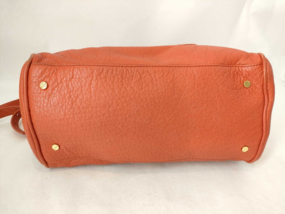 Tory Burch Logo Leather 2-Way Bag Handbag