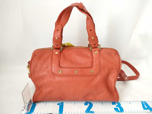 Tory Burch Logo Leather 2-Way Bag Handbag