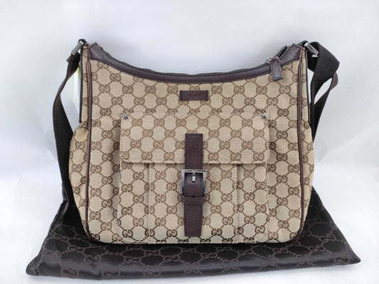 GUCCI GG Canvas 114272 214397 Shoulder Bag