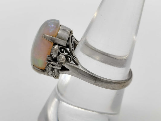 Opal and Diamond K4 7.0g Ring 