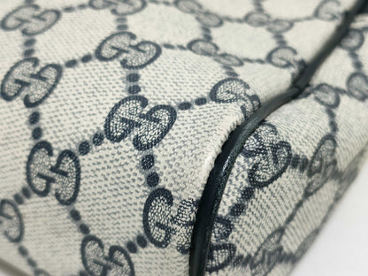 GUCCI GG Supreme Second Bag 010-378 Navy Second Bag