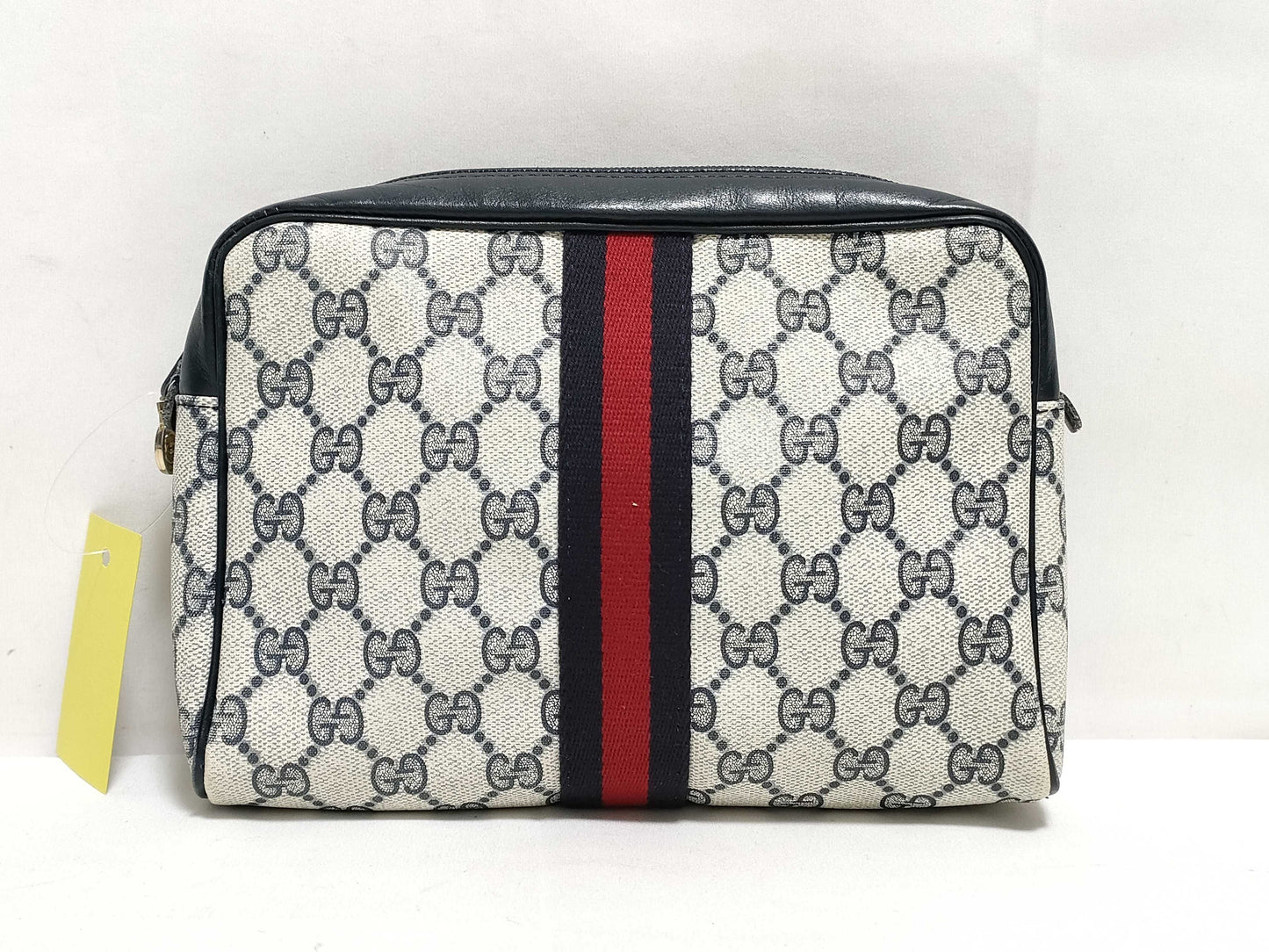 GUCCI GG Supreme Second Bag 010-378 Navy Second Bag