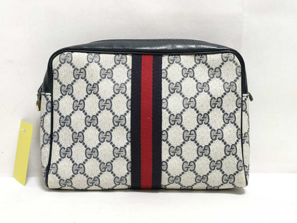 GUCCI GG Supreme Second Bag 010-378 Navy Second Bag