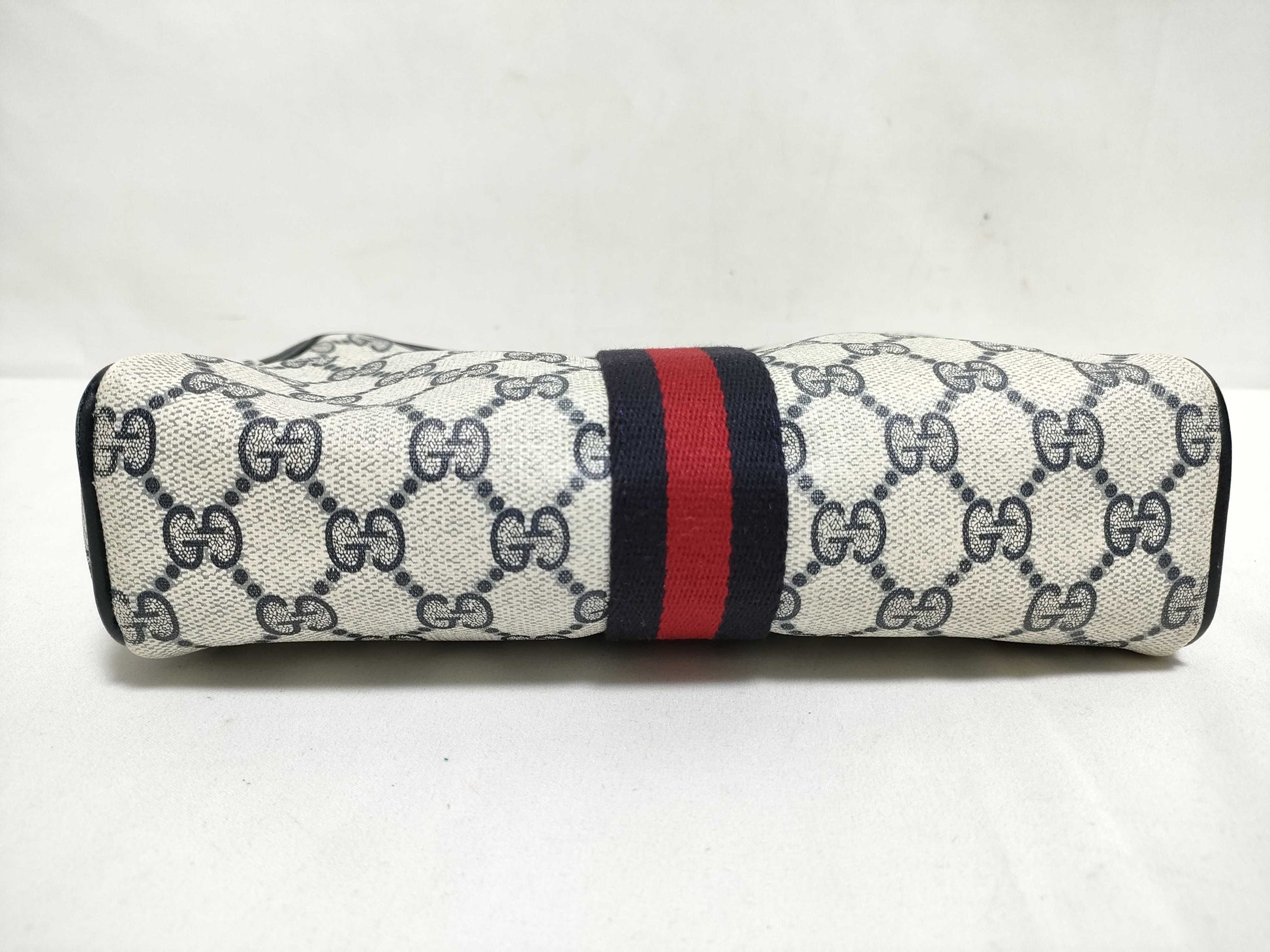 GUCCI GG Supreme Second Bag 010-378 Navy Second Bag