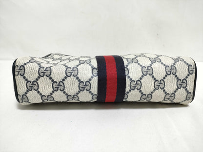 GUCCI GG Supreme Second Bag 010-378 Navy Second Bag