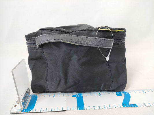 PRADA Nylon Makeup Pouch Large Vanity Bag