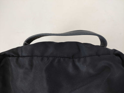PRADA Nylon Makeup Pouch Large Vanity Bag