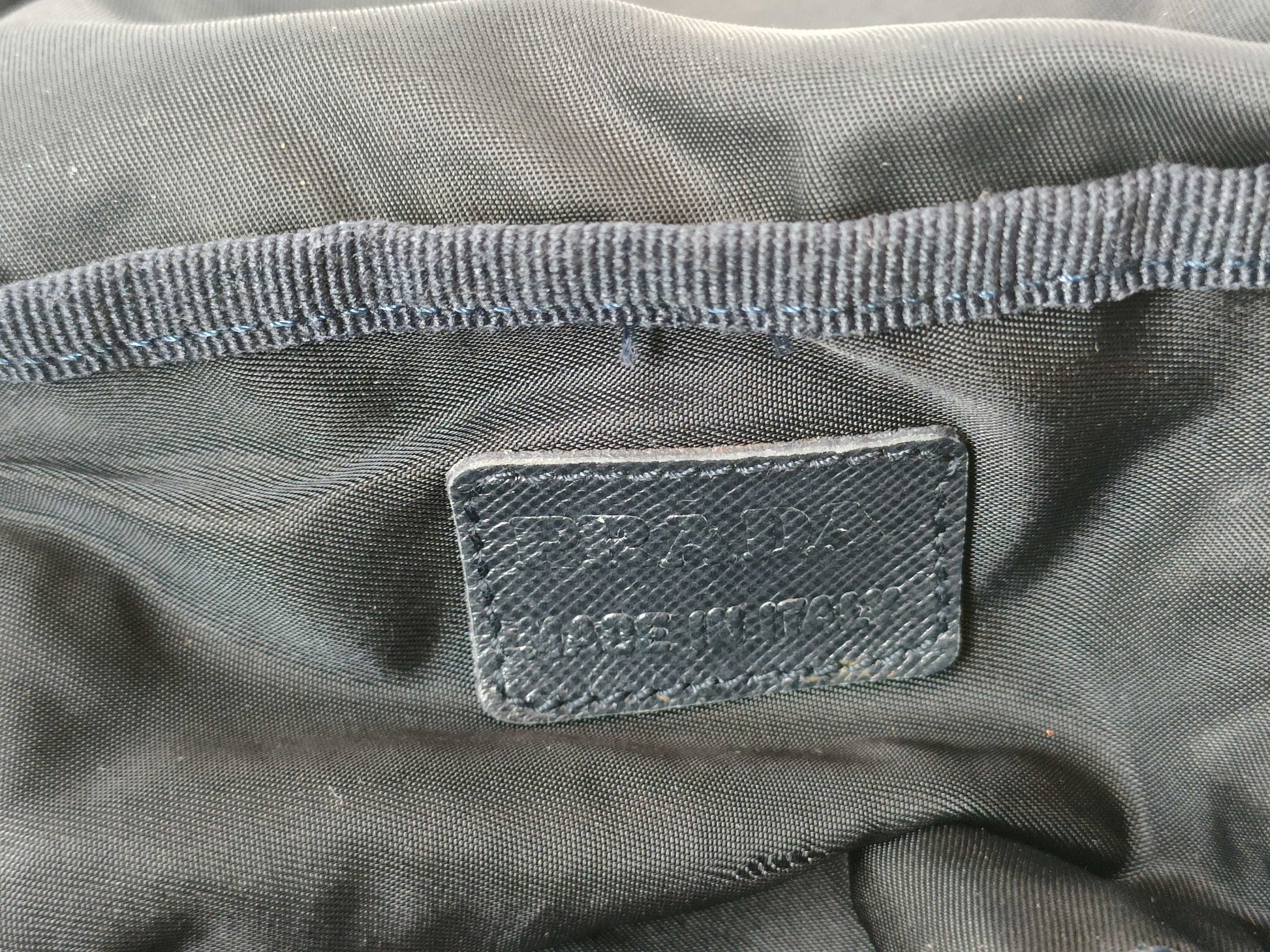 PRADA Nylon Makeup Pouch Large Vanity Bag