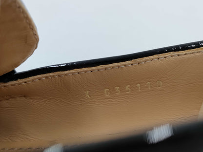 CHANEL Loafers Enamel Coco Mark Loafers