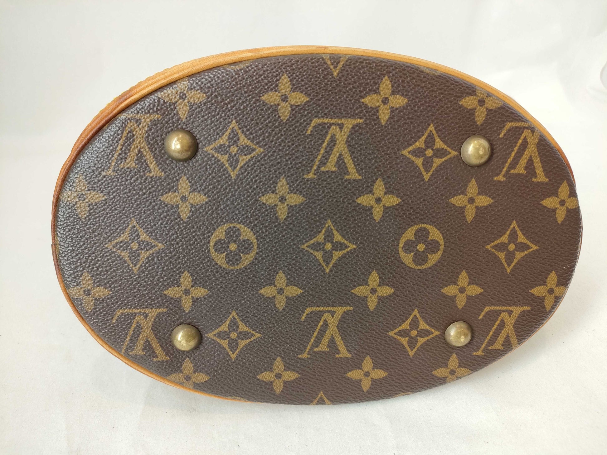 LOUIS VUITTON RFID Unverified AR0090 Monogram Bucket PM Handbag