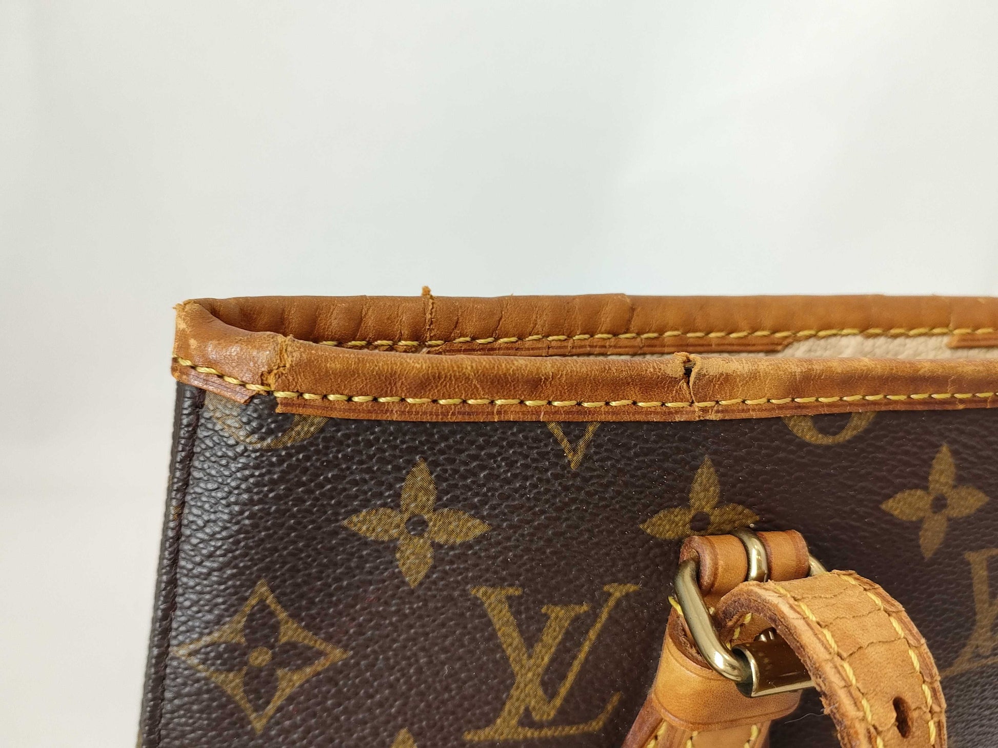 LOUIS VUITTON RFID Unverified AR0090 Monogram Bucket PM Handbag