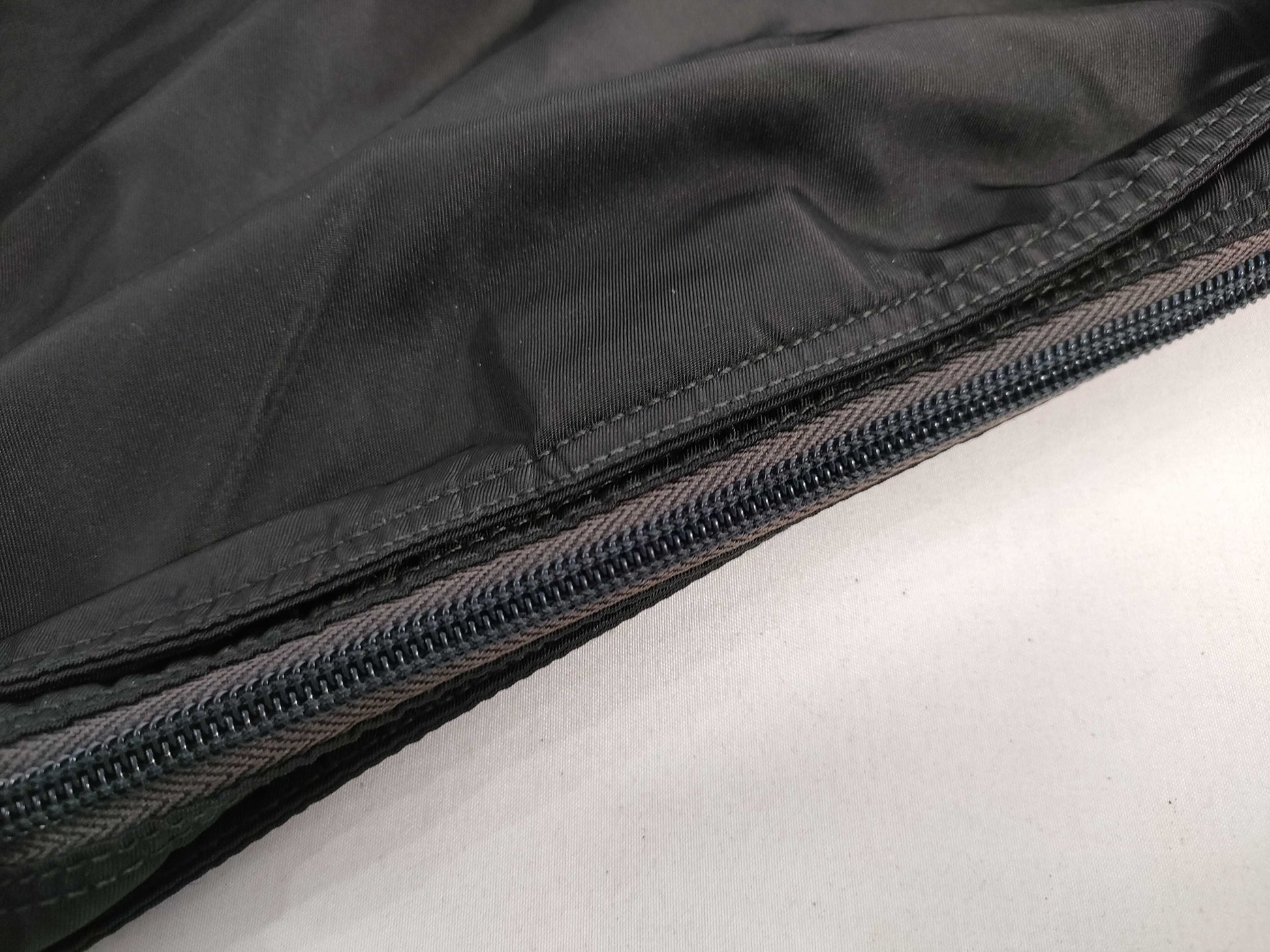 PRADA Nylon Shoulder Bag with No Gusset and Triangle Logo Plate