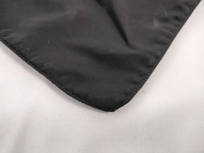 PRADA Nylon Shoulder Bag with No Gusset and Triangle Logo Plate