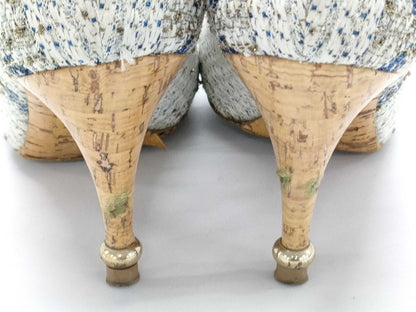CHANEL Tweed High Heel Pumps
