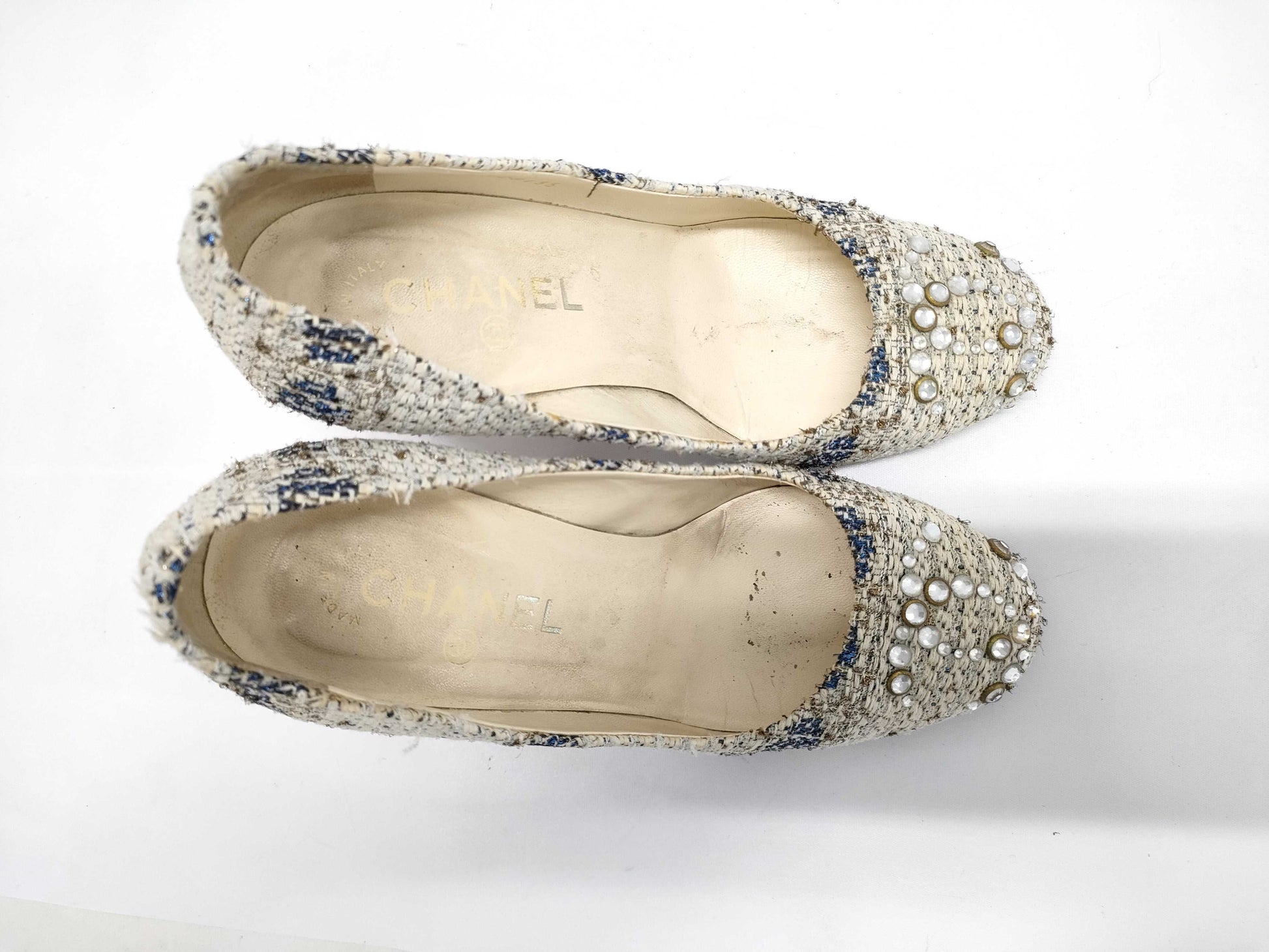 CHANEL Tweed High Heel Pumps
