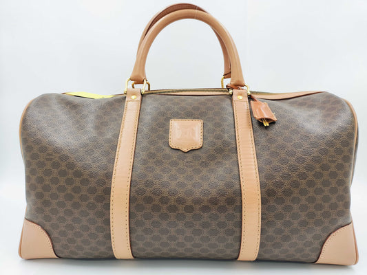 CELINE PVC Boston Bag M14 Brown Boston Bag