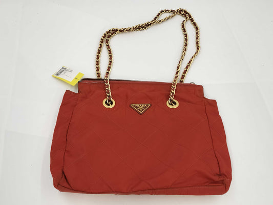 PRADA Nylon Quilted G-Chain Tote Bag