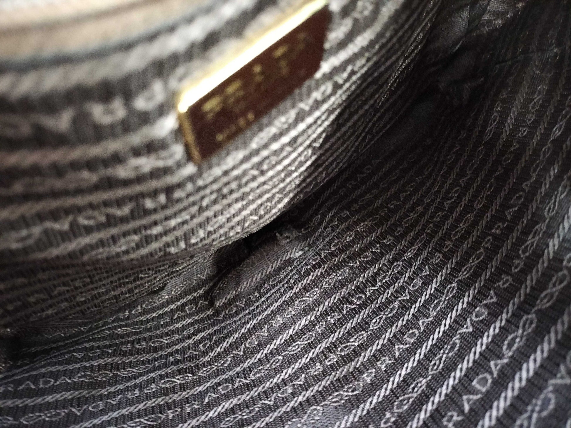 PRADA Nylon Quilted G-Chain Tote Bag