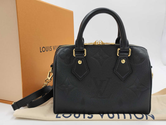 LOUIS VUITTON Monogram Empreinte Speedy Bandouliere 20 Handbag
