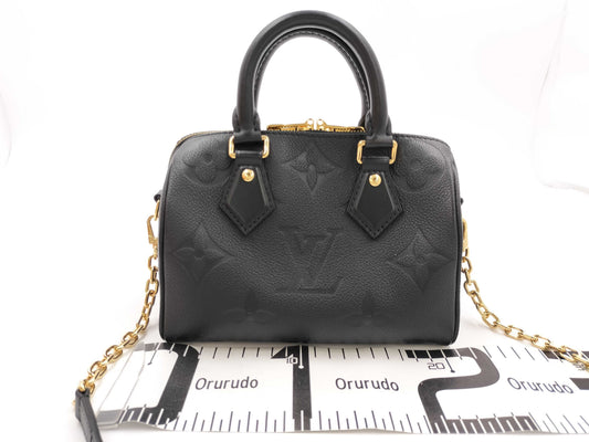 LOUIS VUITTON Monogram Empreinte Speedy Bandouliere 20 Handbag