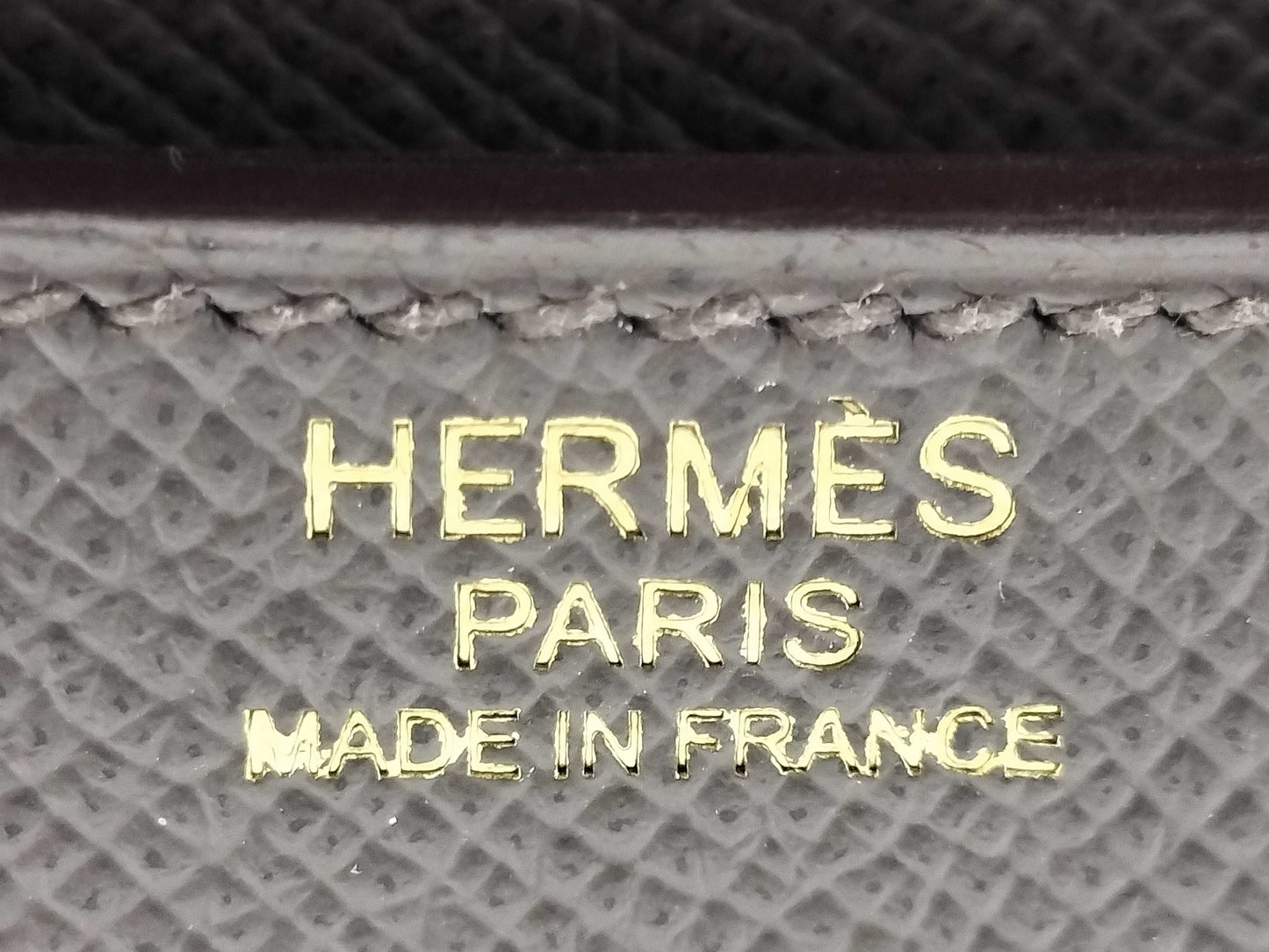 HERMES Constance Epsom Etain Shoulder Bag with PG hardware and A stamp
