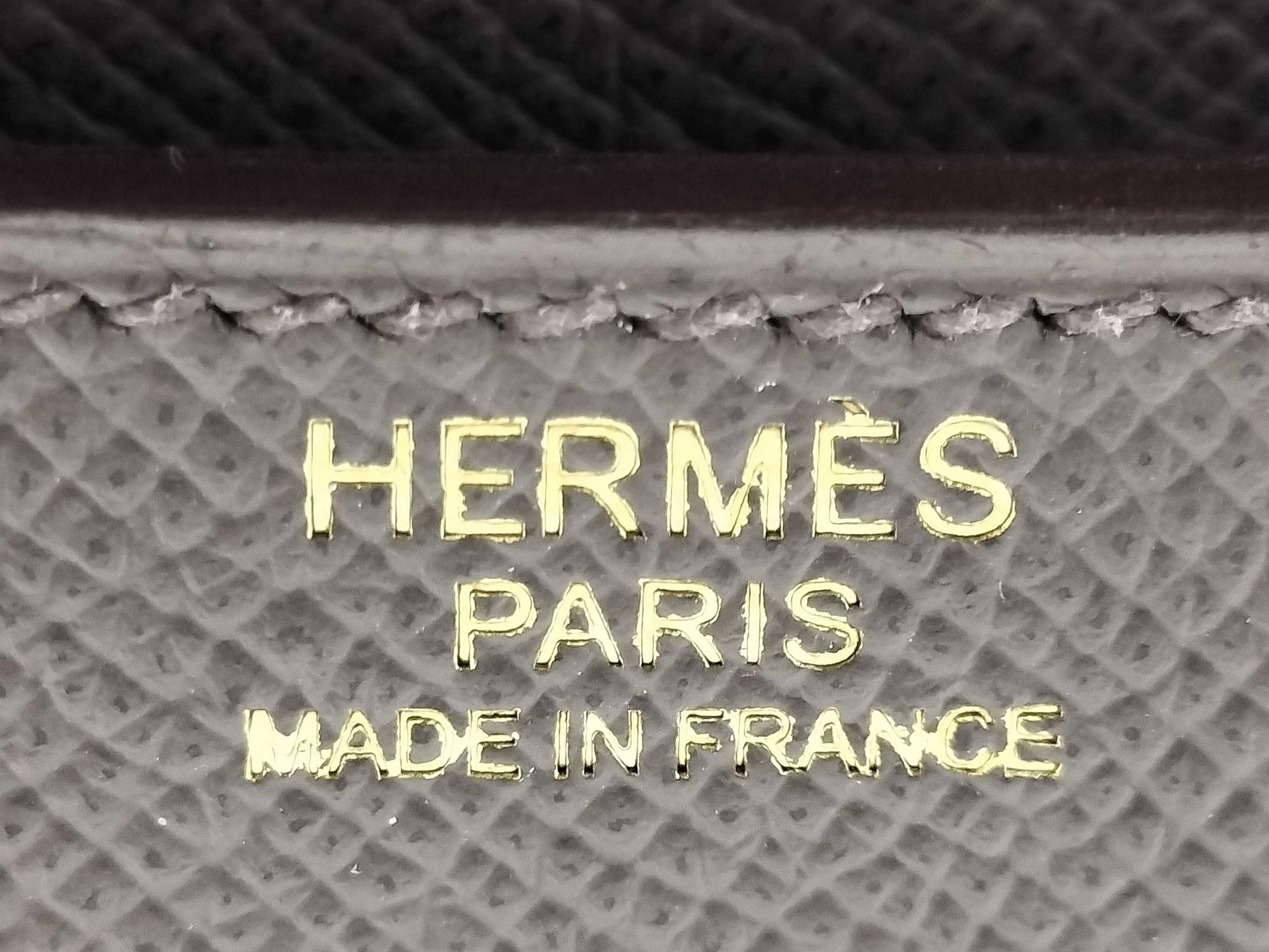 HERMES Constance Epsom Etain Shoulder Bag with PG hardware and A stamp