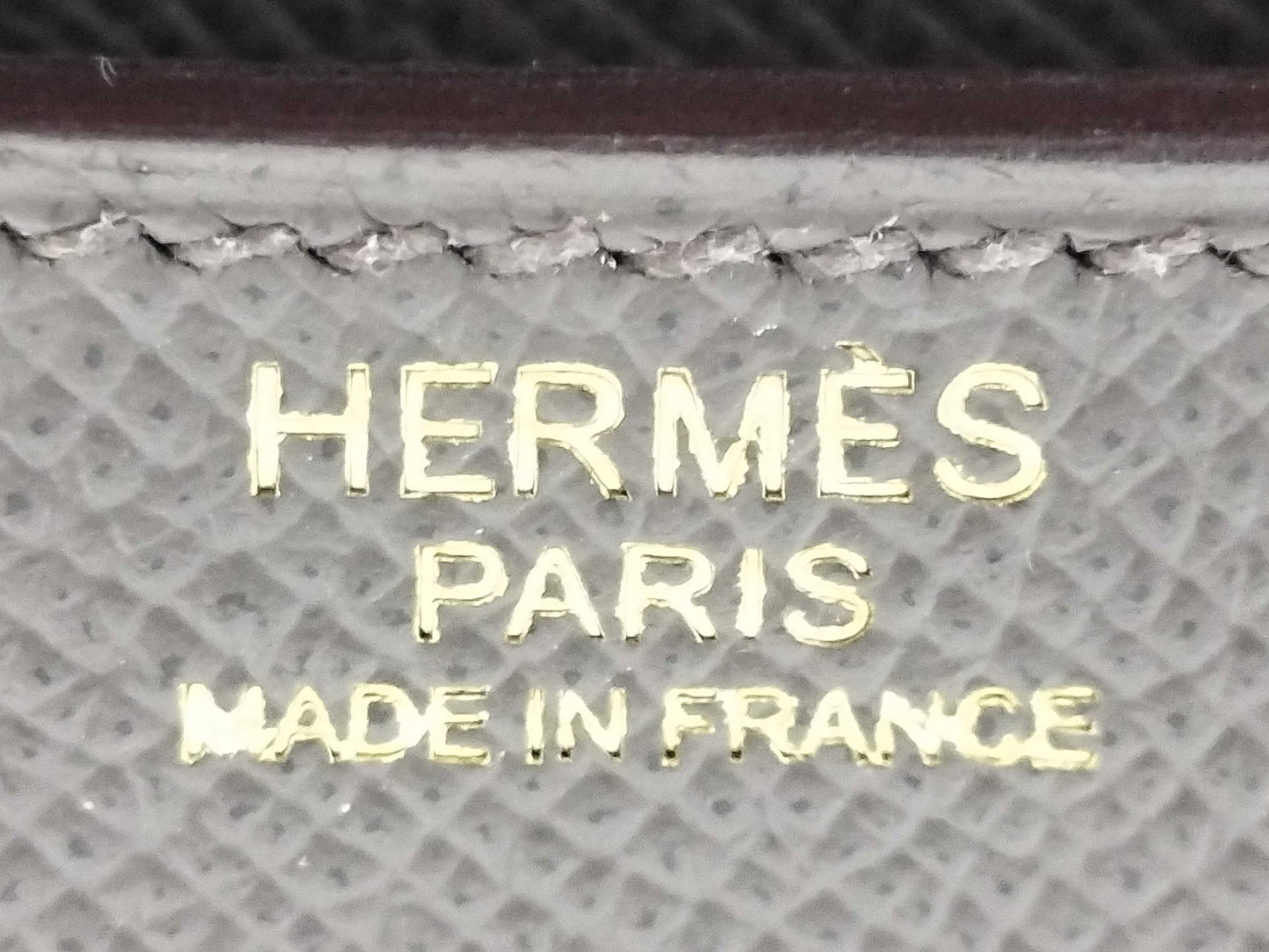 HERMES Constance Epsom Etain Shoulder Bag with PG hardware and A stamp