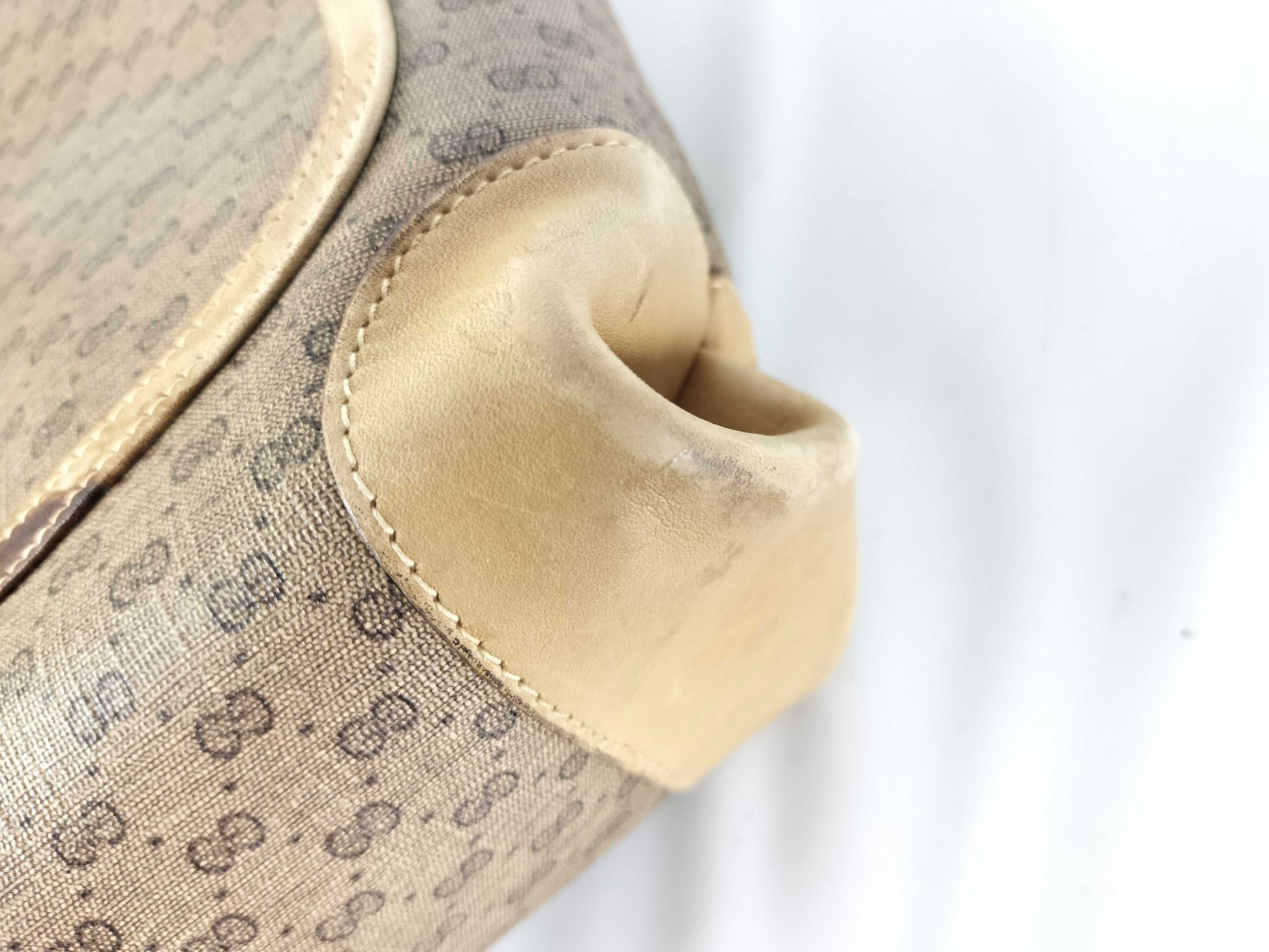 GUCCI Old PVC Sherry Tote Bag
