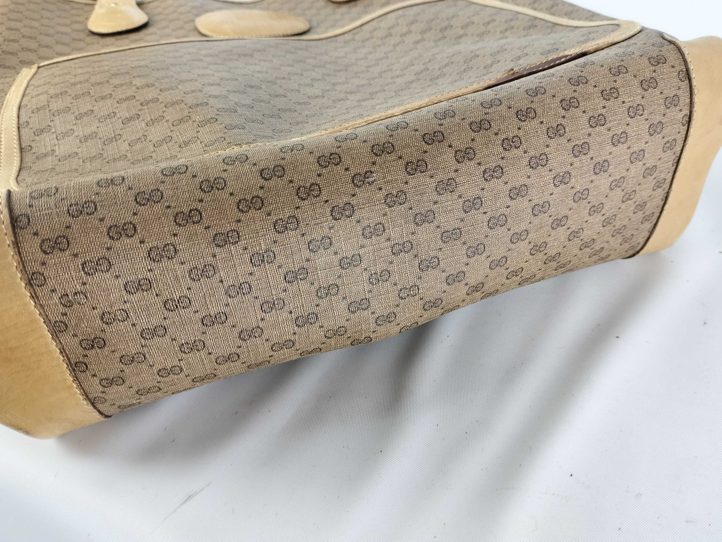 GUCCI Old PVC Sherry Tote Bag