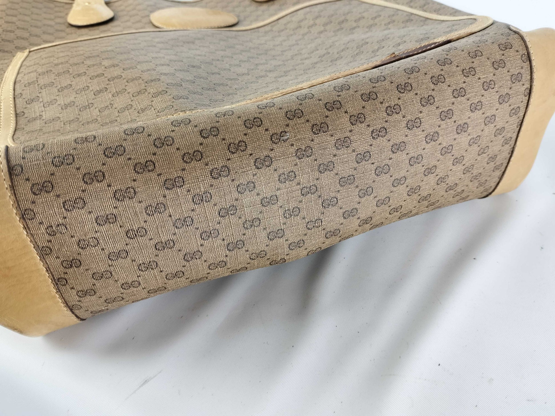 GUCCI Old PVC Sherry Tote Bag