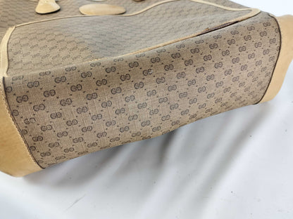 GUCCI Old PVC Sherry Tote Bag