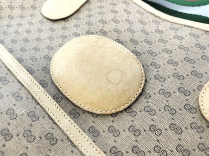 GUCCI Old PVC Sherry Tote Bag