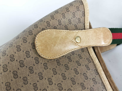 GUCCI Old PVC Sherry Tote Bag