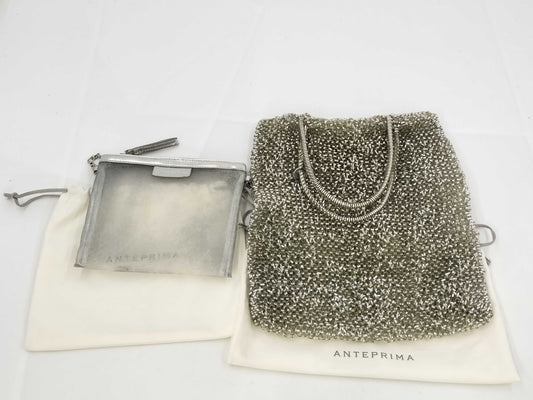 ANTEPRIMA Wire Bag PVC Wire Handbag Mesh Pouch Handbag