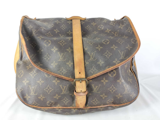 LOUIS VUITTON 882VI Monogram M42254 Saumur 35 Shoulder Bag
