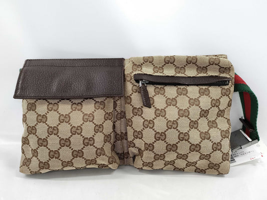 GUCCI GG Canvas 28566 Waist Pouch Waist Bag