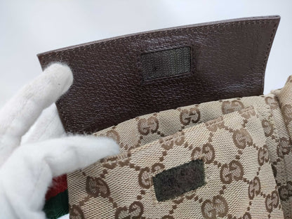 GUCCI GG Canvas 28566 Waist Pouch Waist Bag